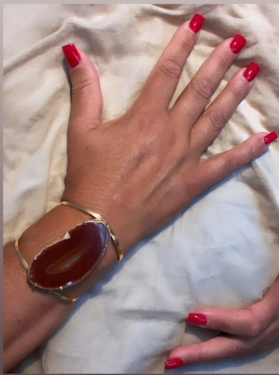 pulsera de ágata de fuego