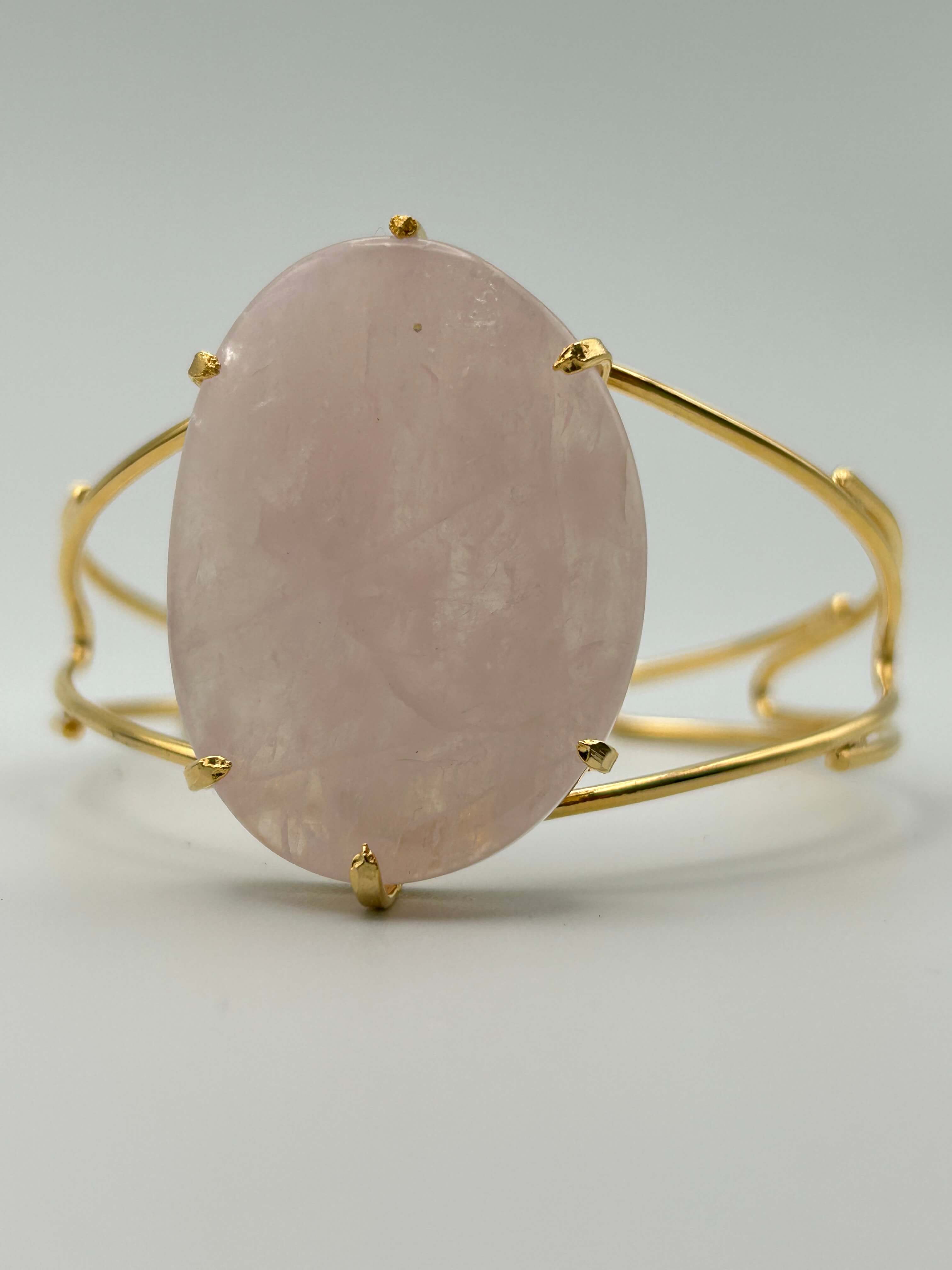 Bracelete quartzo rosa