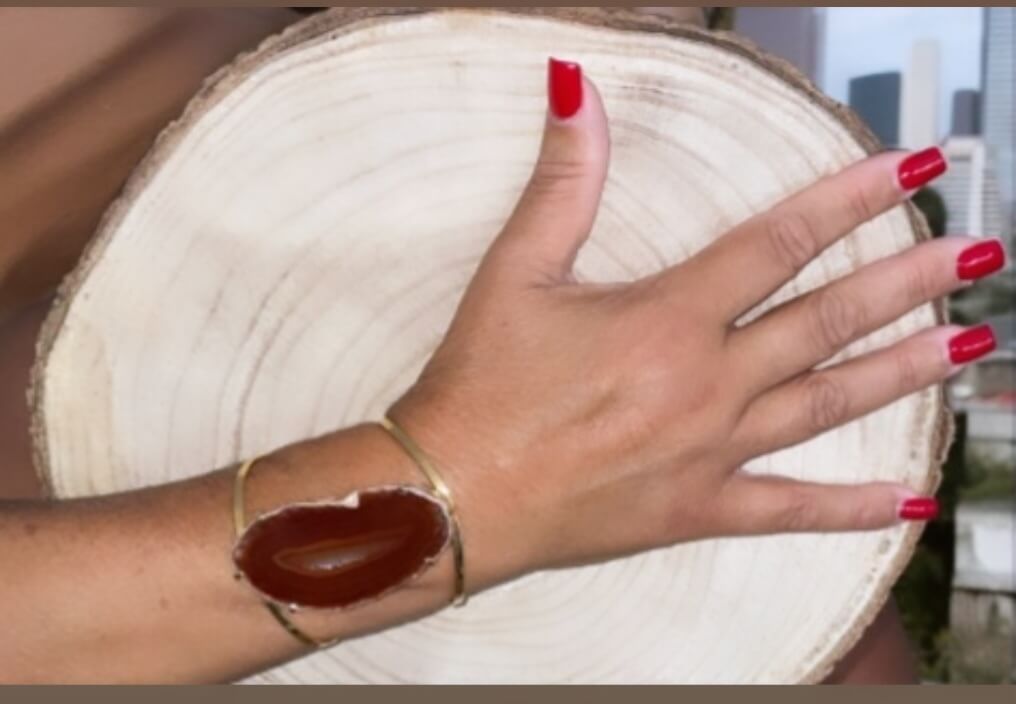 bracelete ágata de fogo