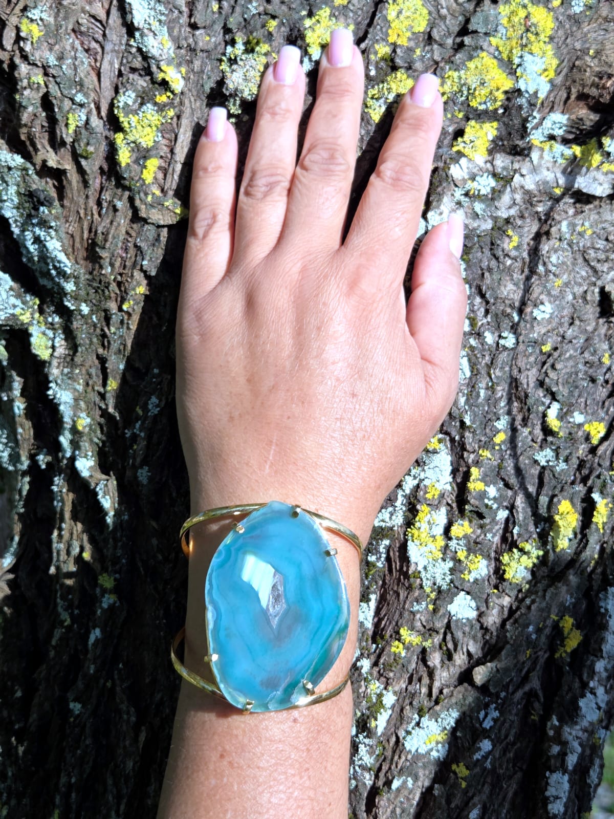 Bracelete agata verde